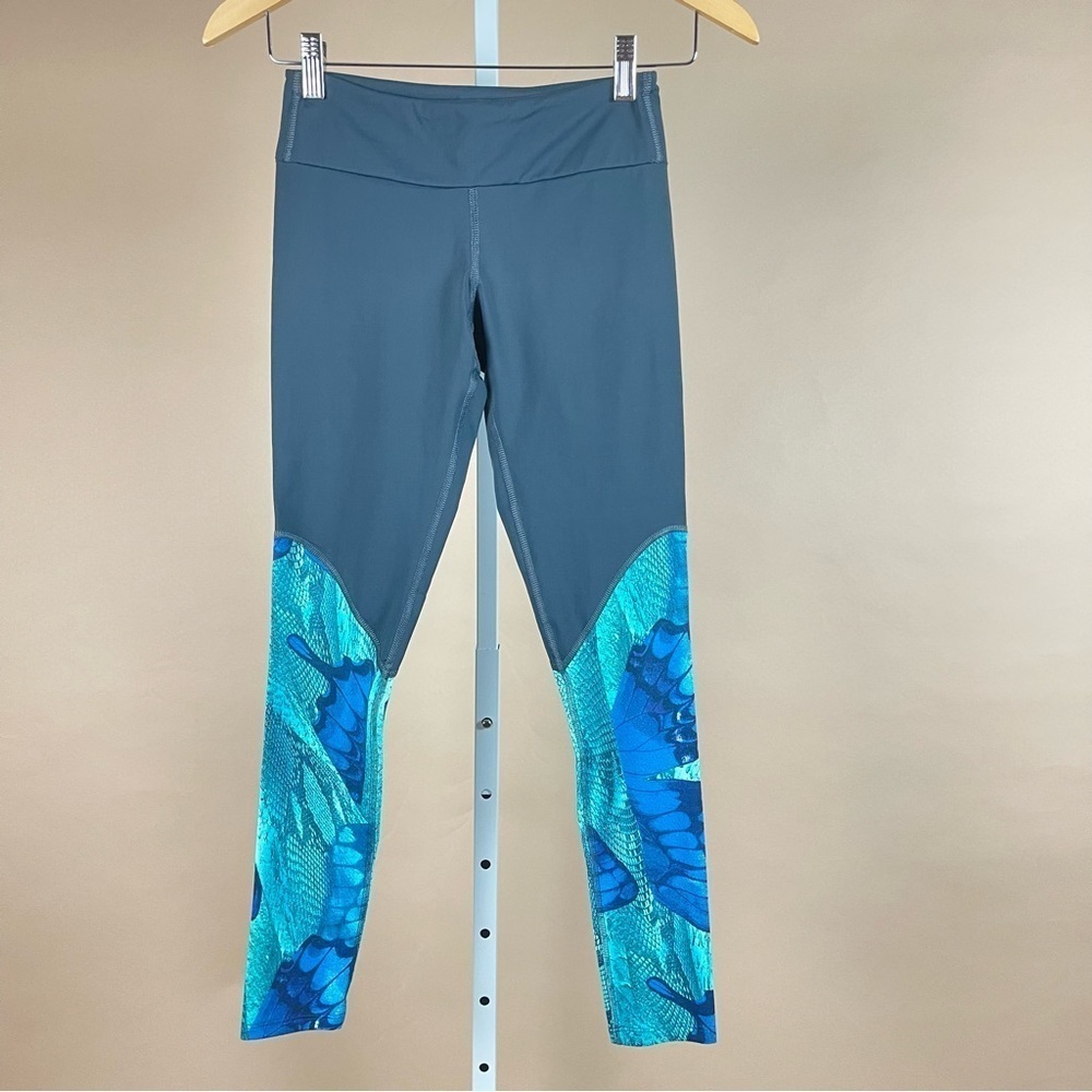 Pheel Size Small Helix Butterfly Print Leggings Vibrant Jewel Tone Boho Hippie